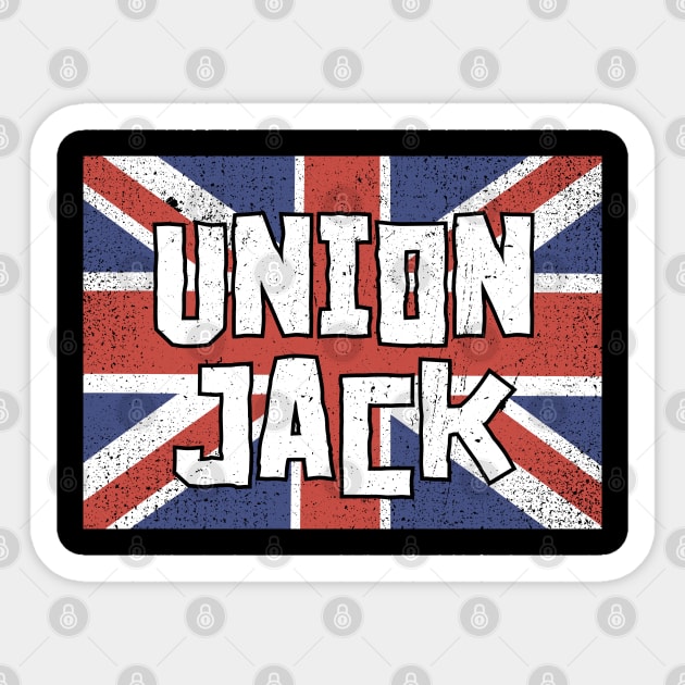 Union Jack band Sticker by VizRad